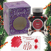 Diamine Inkvent Purple Edition Shimmer Bottled Ink in Tinsel - 50 mL Bottled Ink