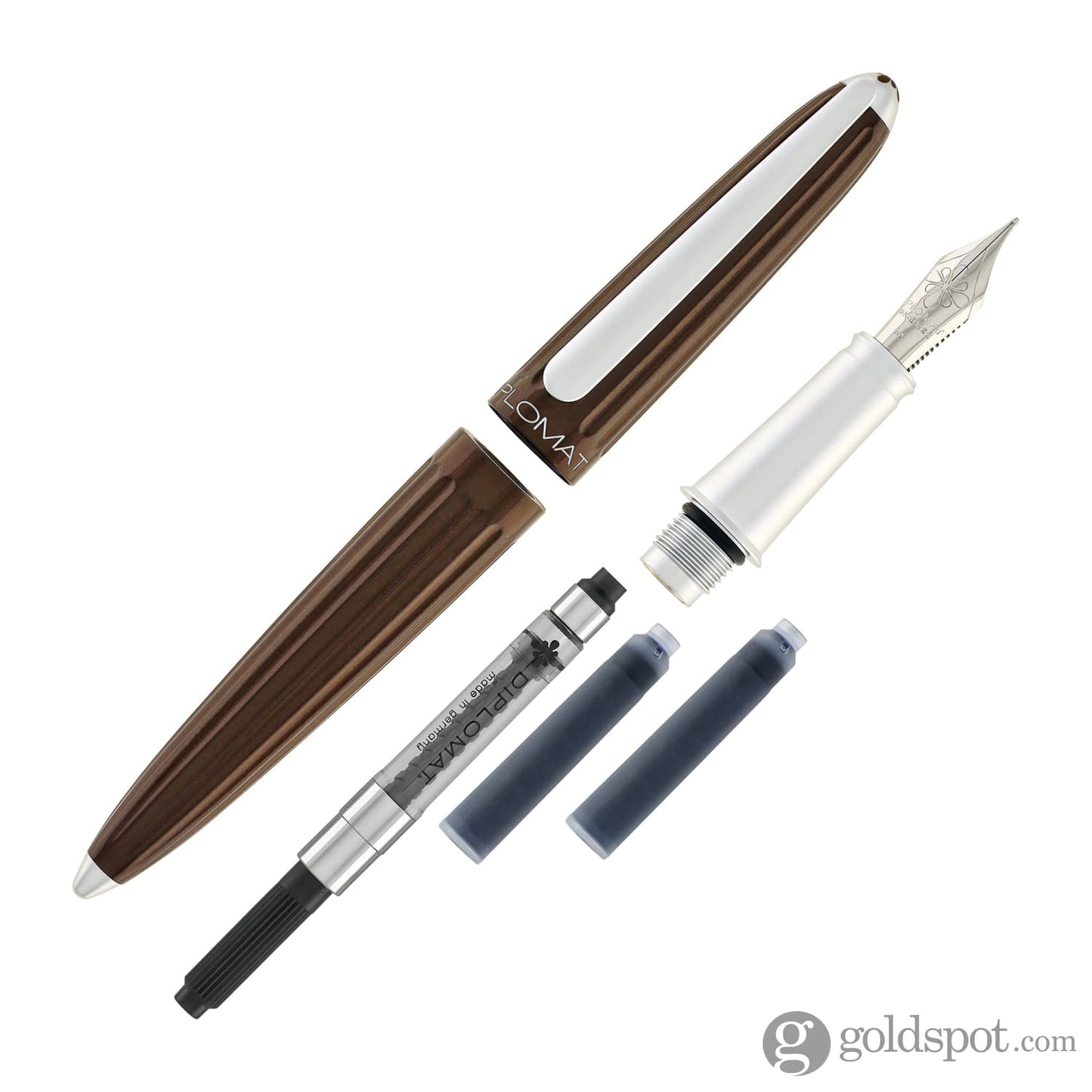 Diplomat Aero Fountain Pen in Marrakesh Brown Fountain Pen