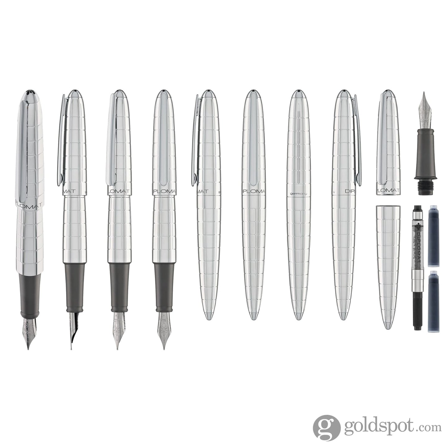 Diplomat Aero Fountain Pen in Rhomb Fountain Pen