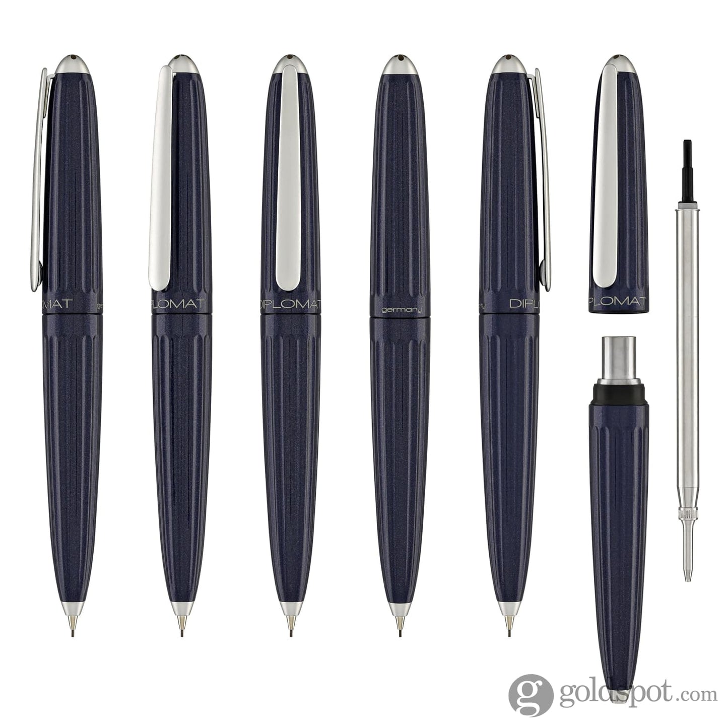 Diplomat Aero Mechanical Pencil in Midnight Blue - 0.7mm Mechanical Pencils