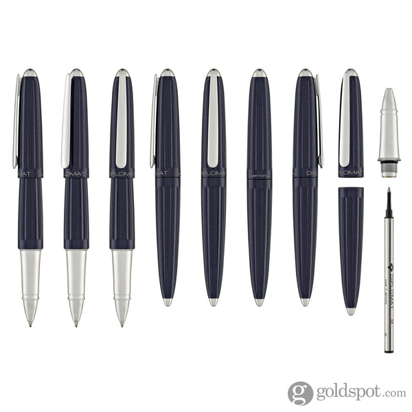 Diplomat Aero Rollerball Pen in Midnight Blue Rollerball Pen