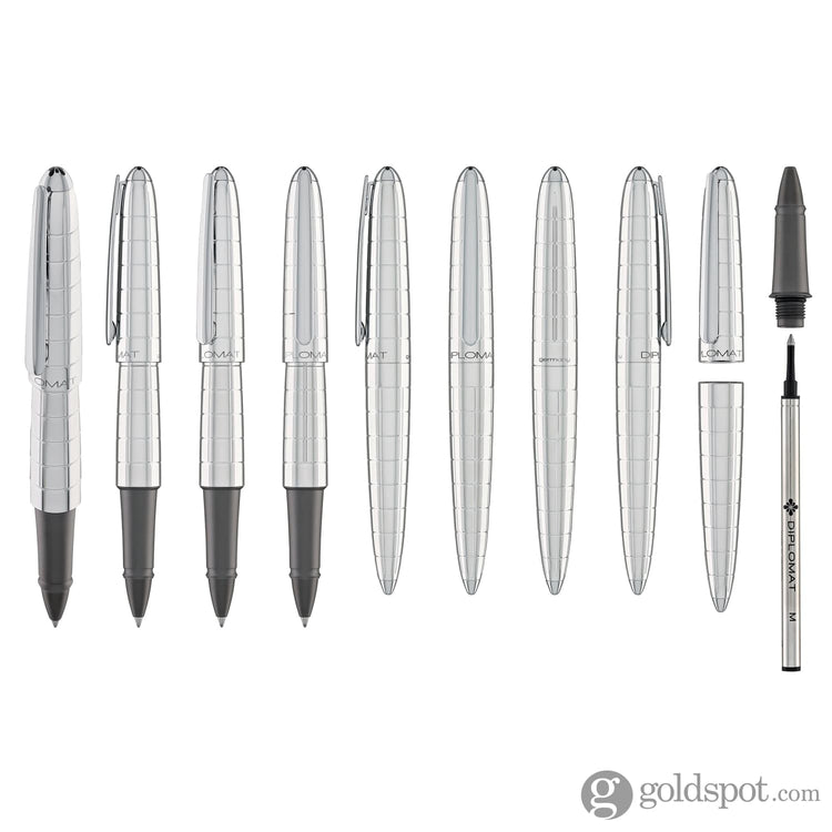 Diplomat Aero Rollerball Pen in Rhomb Rollerball Pen