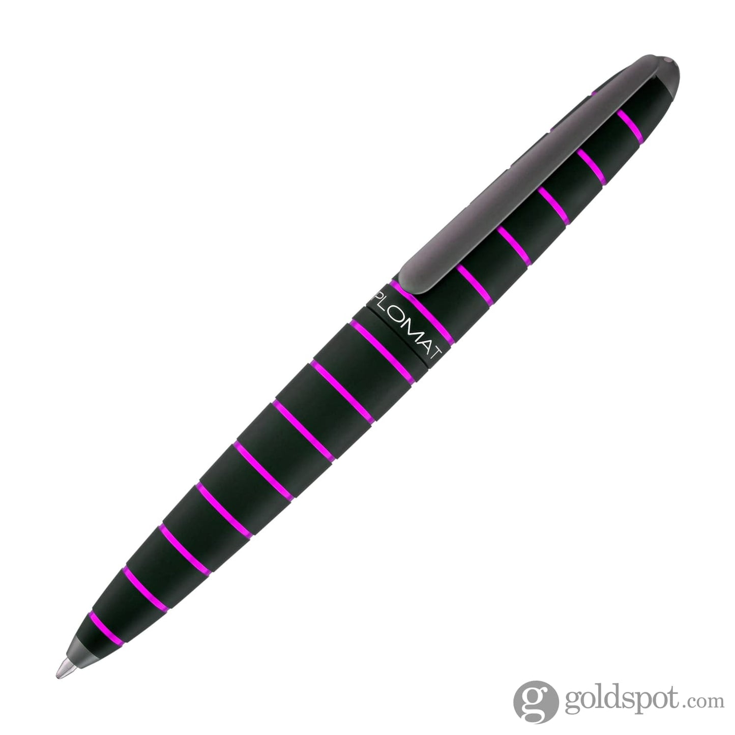 Diplomat Elox Ballpoint Pen in Ring Black/Purple Ballpoint Pen