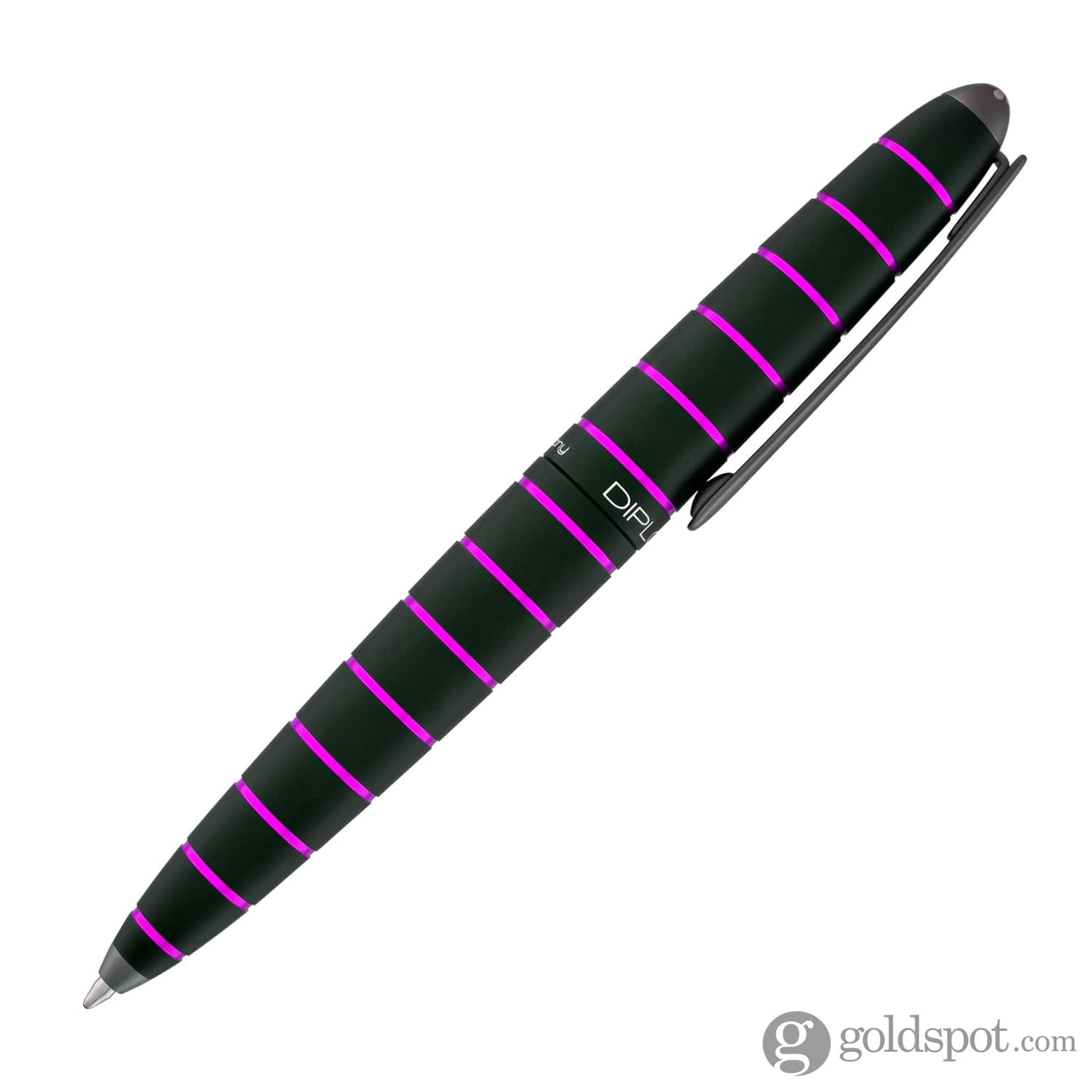 Diplomat Elox Ballpoint Pen in Ring Black/Purple Ballpoint Pen