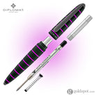 Diplomat Elox Ballpoint Pen in Ring Black/Purple Ballpoint Pen