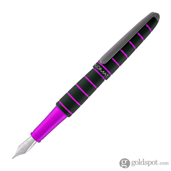 Diplomat Elox Fountain Pen in Ring Black/Purple Fountain Pen