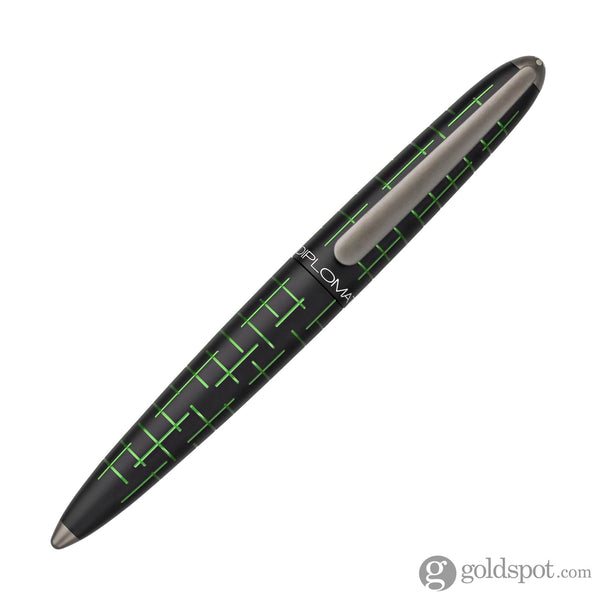 Diplomat Elox Matrix Fountain Pen in Ring Black/Green Fountain Pen