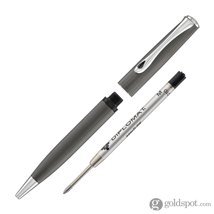 Diplomat Esteem Ballpoint Pen in Black Barley Ballpoint Pens