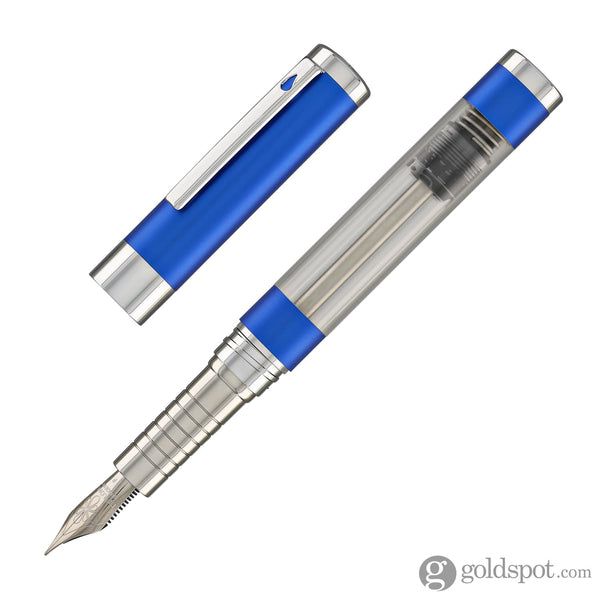 Diplomat Nexus Demo Fountain Pen in Blue/Chrome Fountain Pen