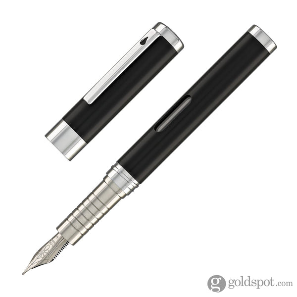 Diplomat Nexus Fountain Pen in Black/Chrome Fountain Pen