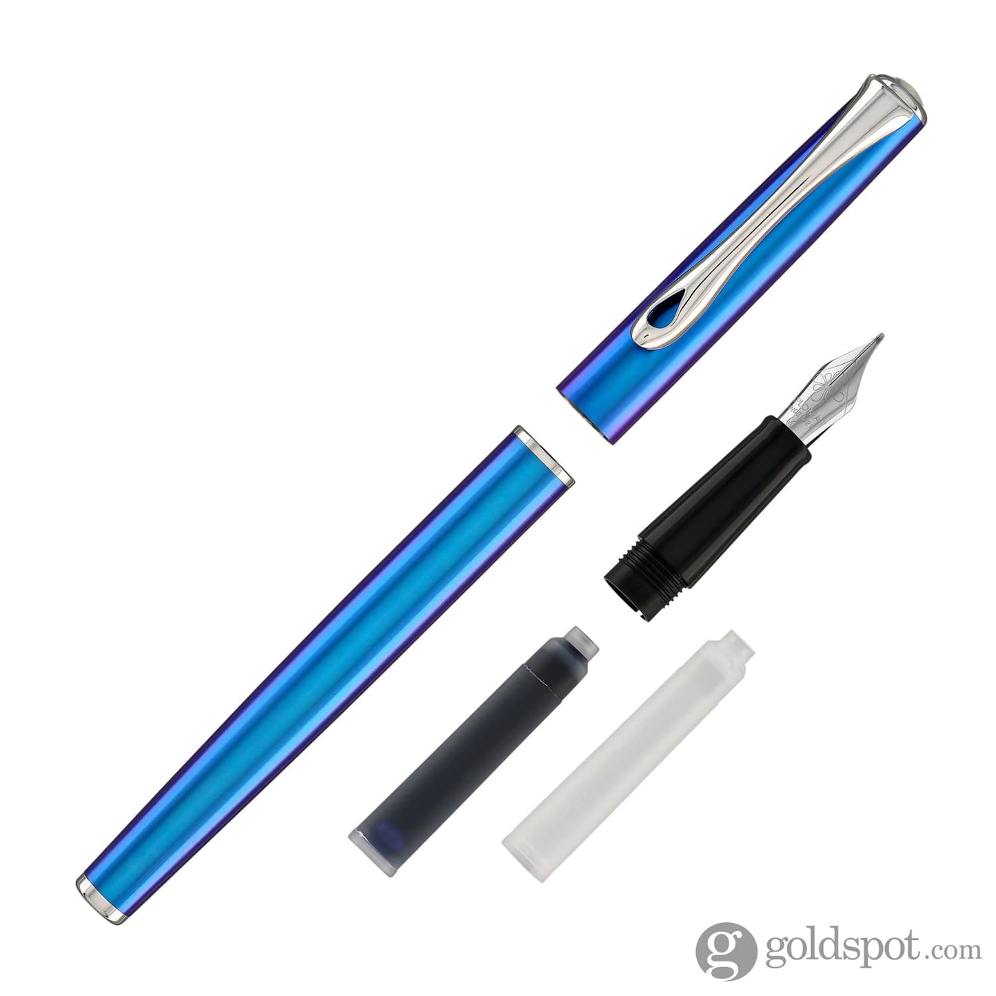 Diplomat Traveller Fountain Pen in Funky Blue Fountain Pen