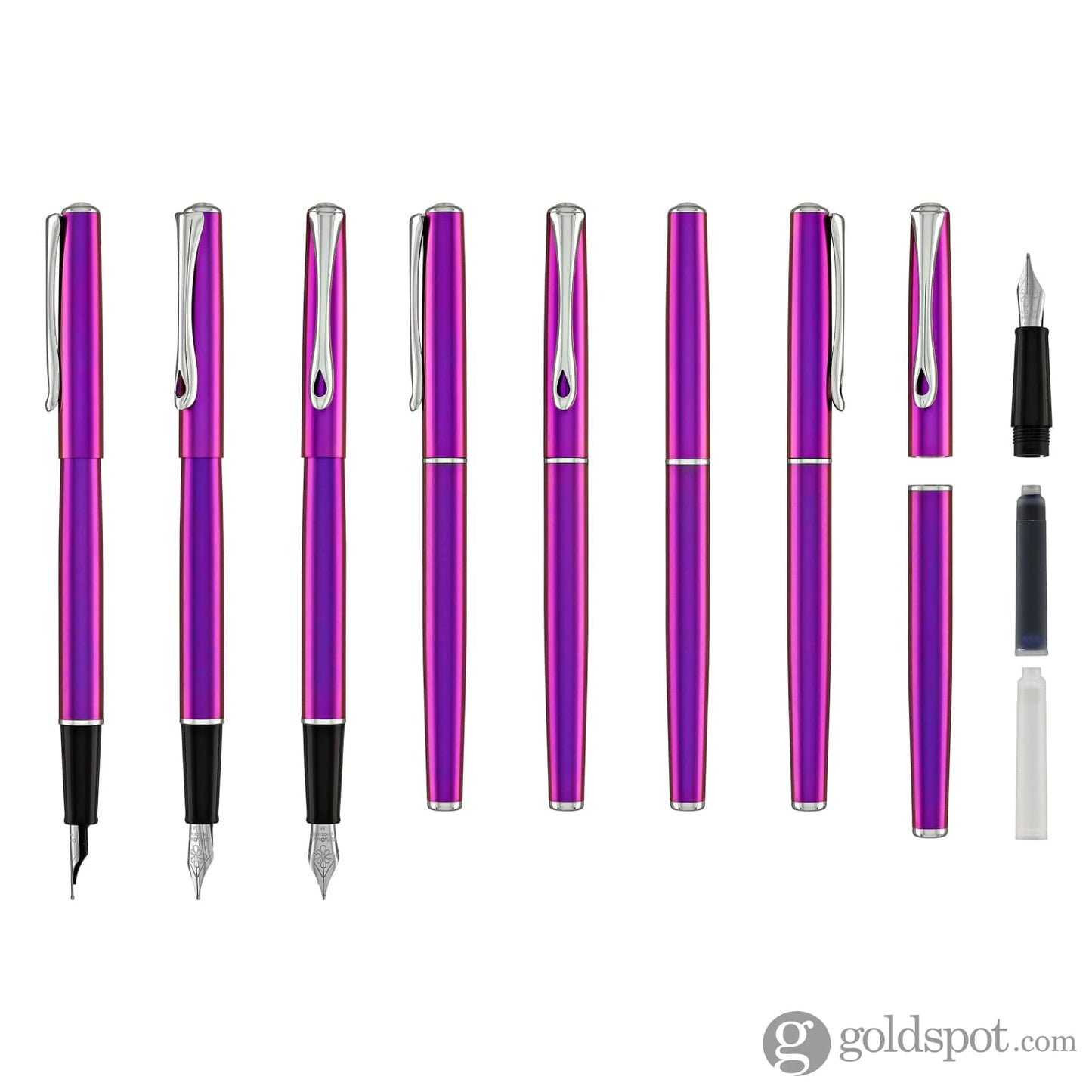 Diplomat Traveller Fountain Pen in Funky Fuchsia Fountain Pen