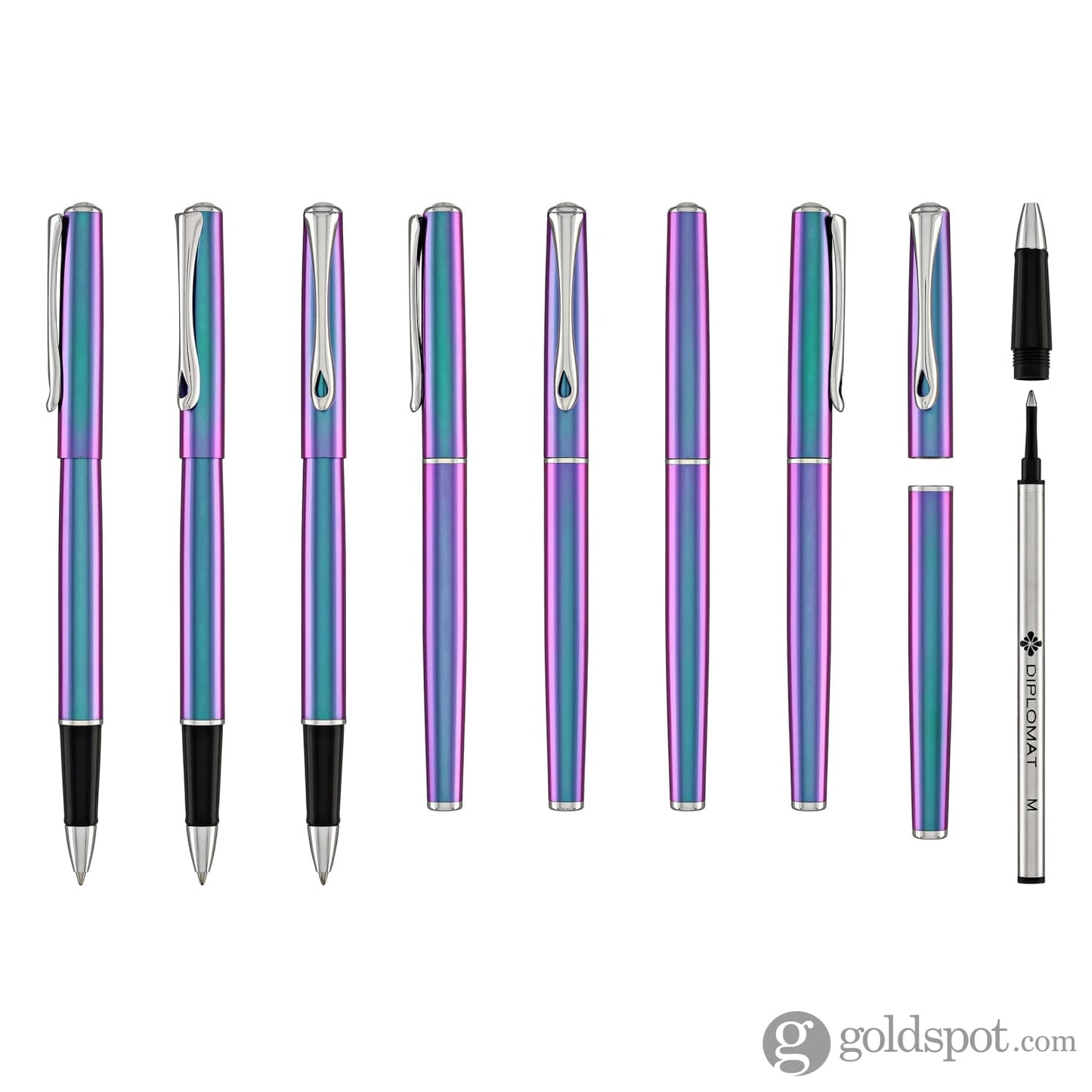Diplomat Traveller Rollerball Pen in Funky Petrol Rollerball Pen