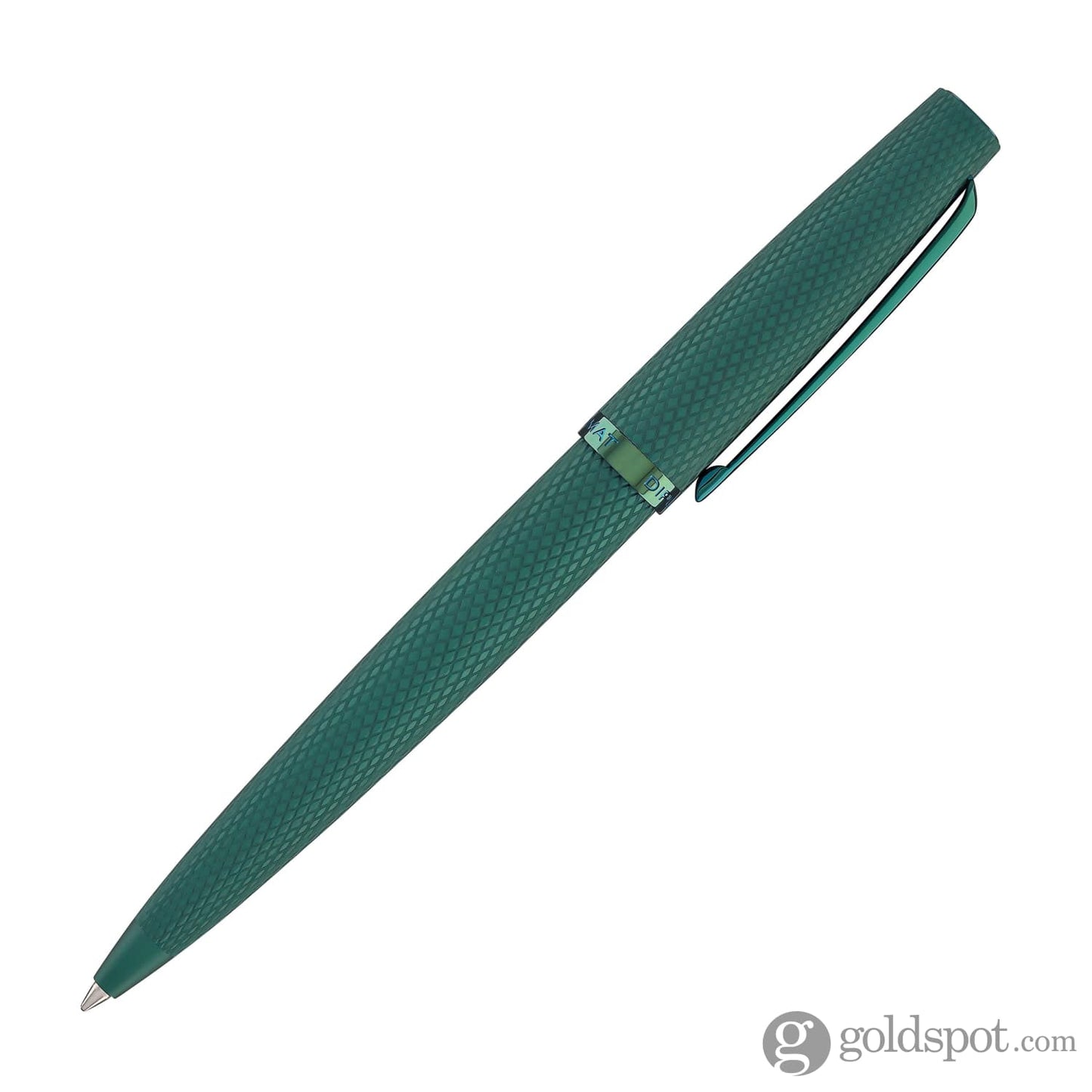 Diplomat Viper Ballpoint Pen in Green Guilloche Ballpoint Pens