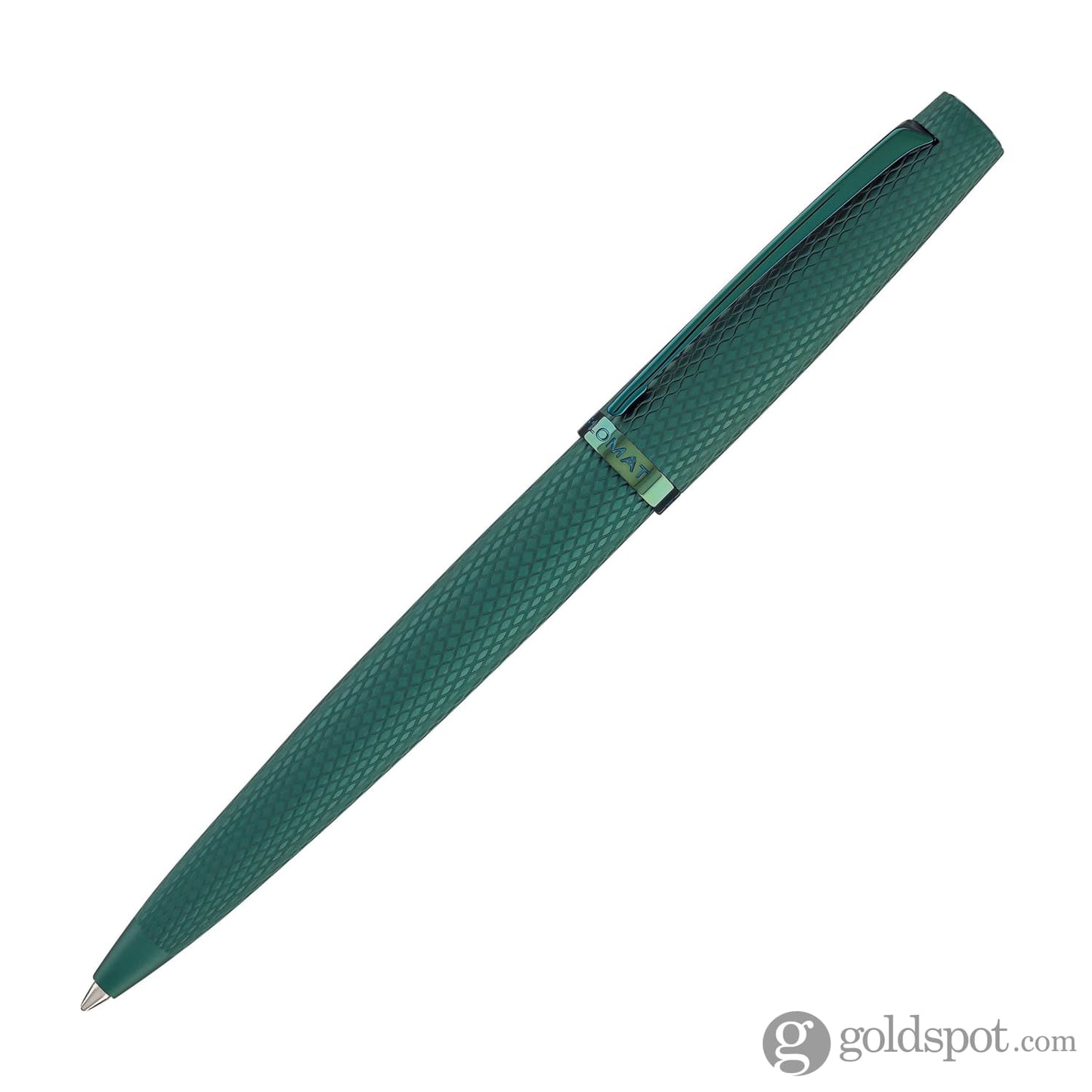 Diplomat Viper Ballpoint Pen in Green Guilloche Ballpoint Pens