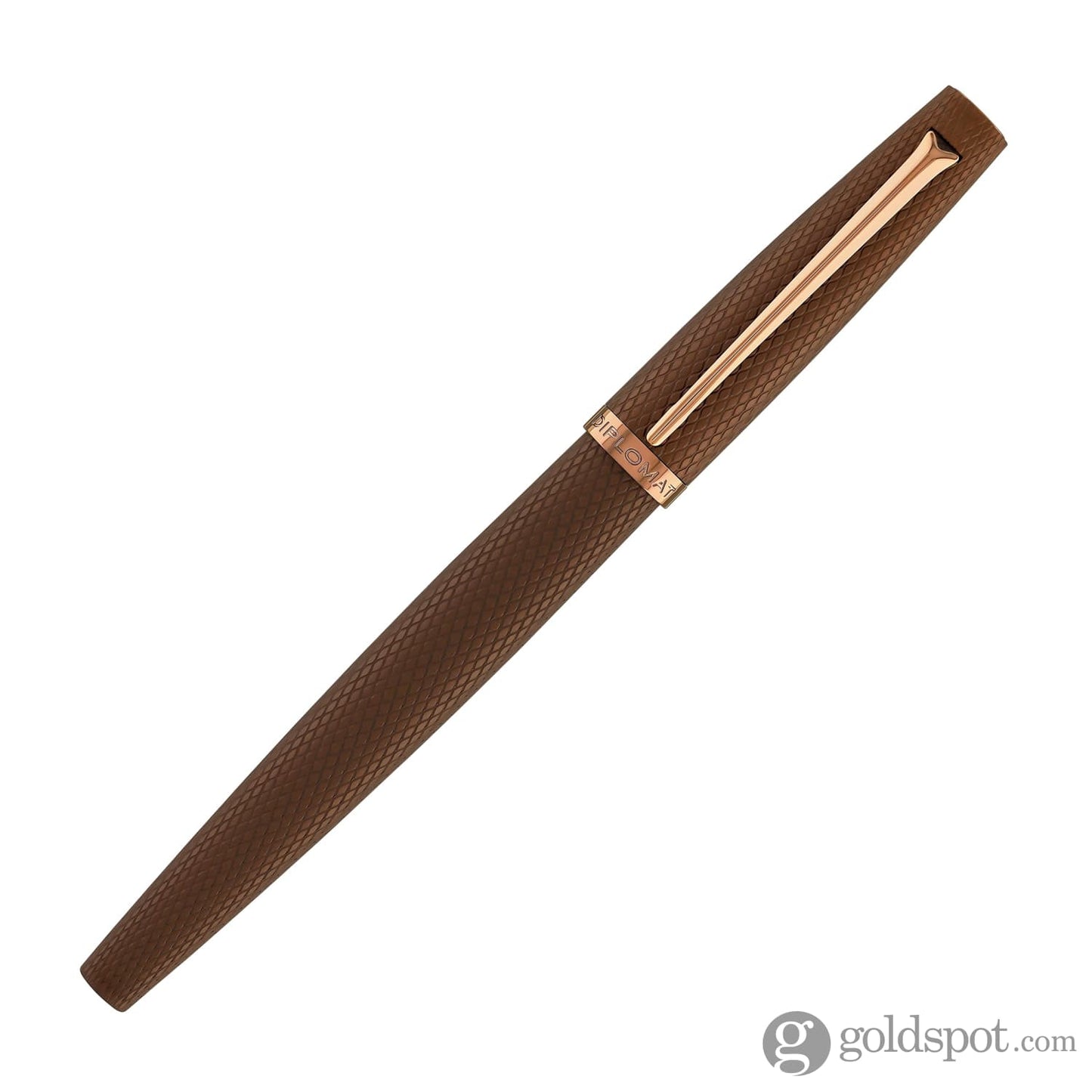 Diplomat Viper Fountain Pen Fine/Medium in Brown Guilloche Fountain Pen
