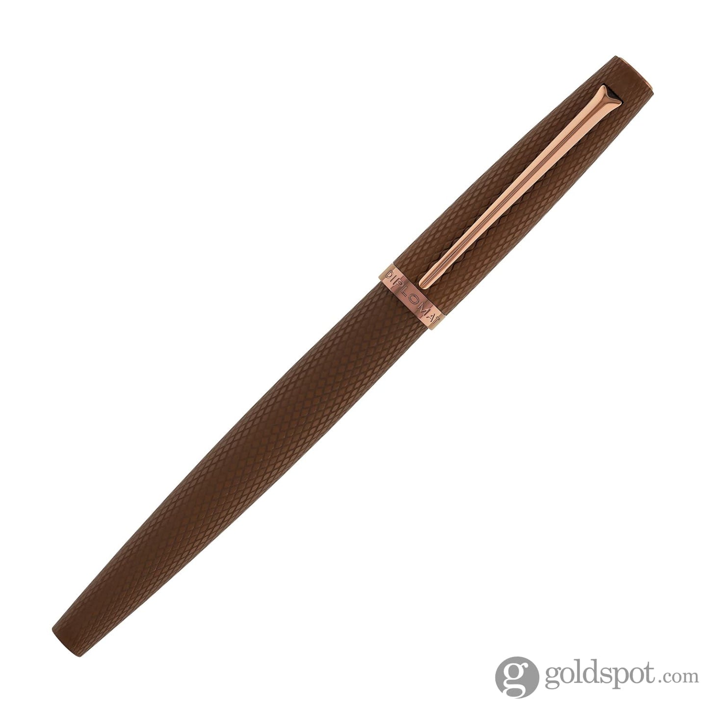 Diplomat Viper Rollerball Pen in Brown Guilloche Rollerball Pen
