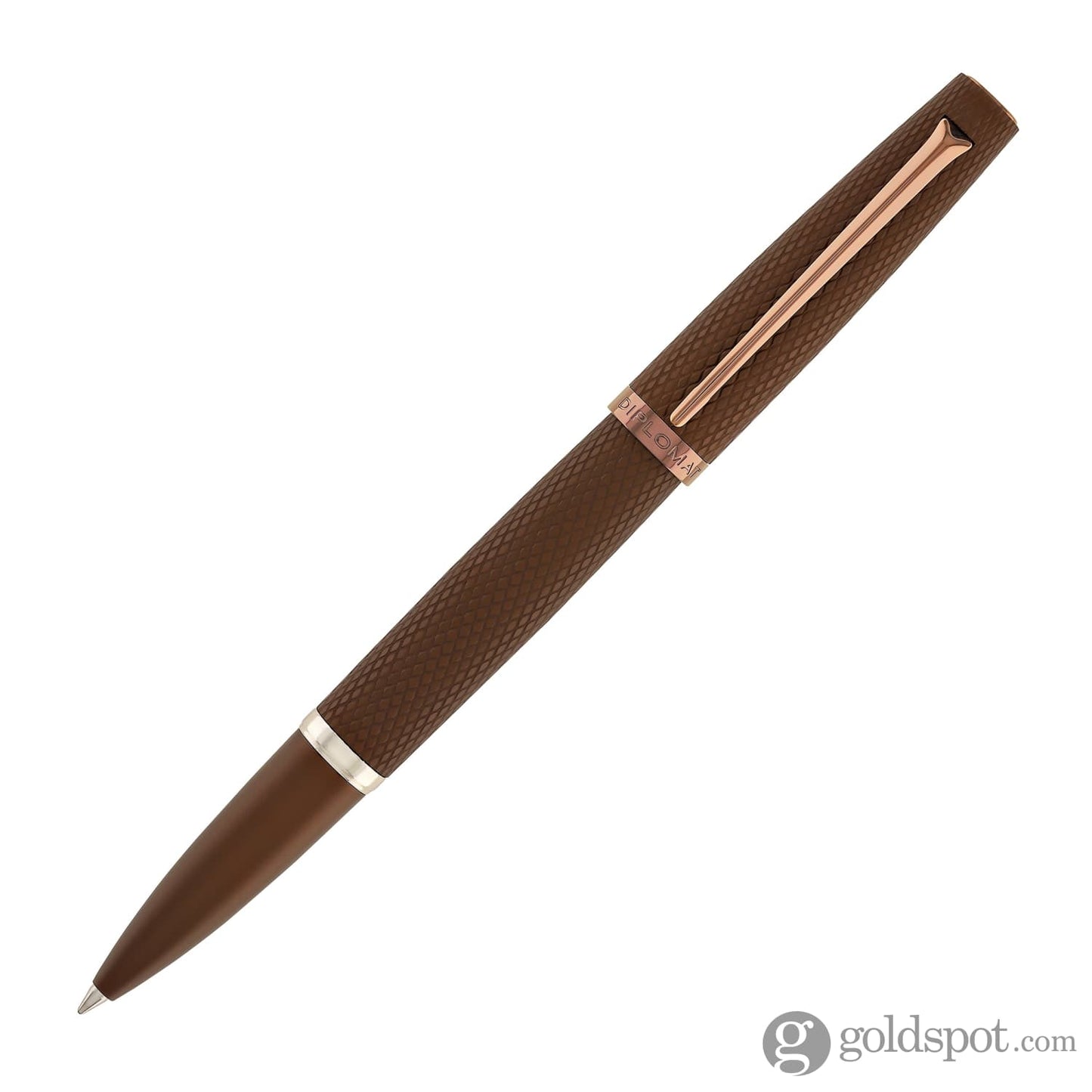 Diplomat Viper Rollerball Pen in Brown Guilloche Rollerball Pen