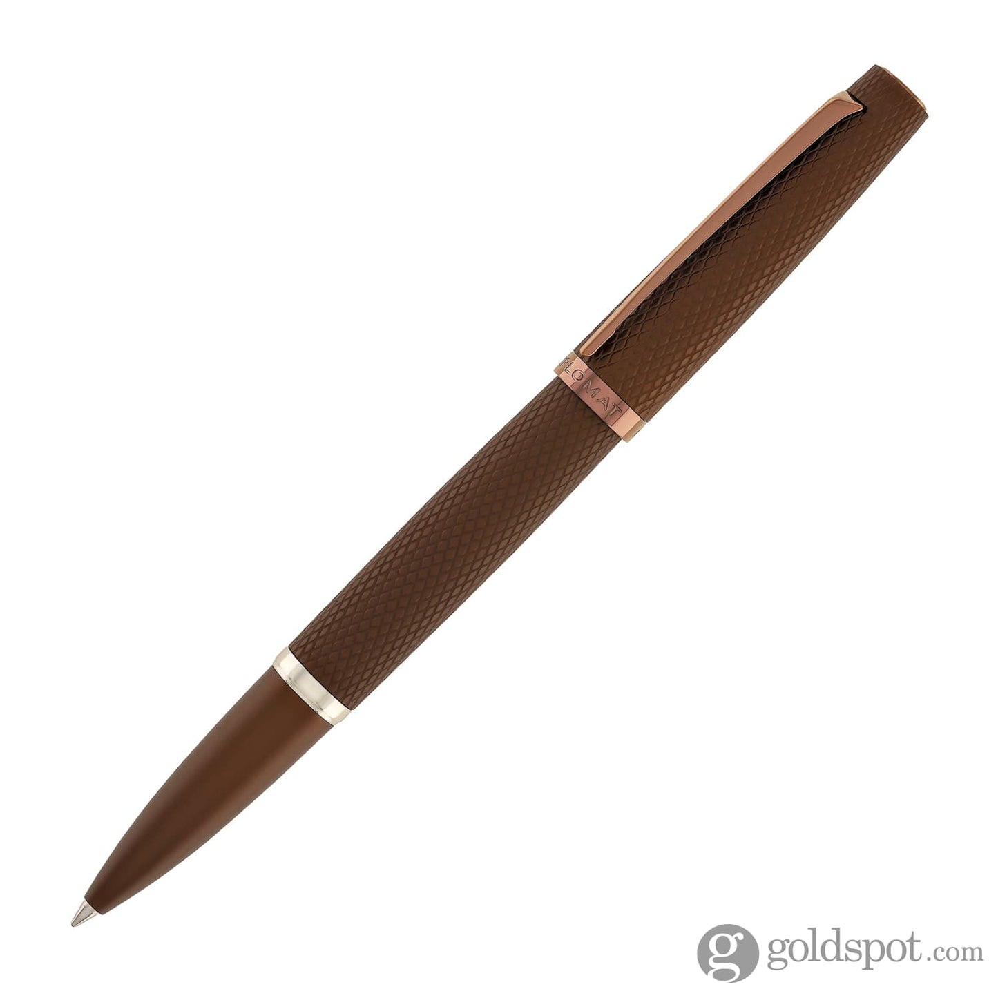 Diplomat Viper Rollerball Pen in Brown Guilloche Rollerball Pen