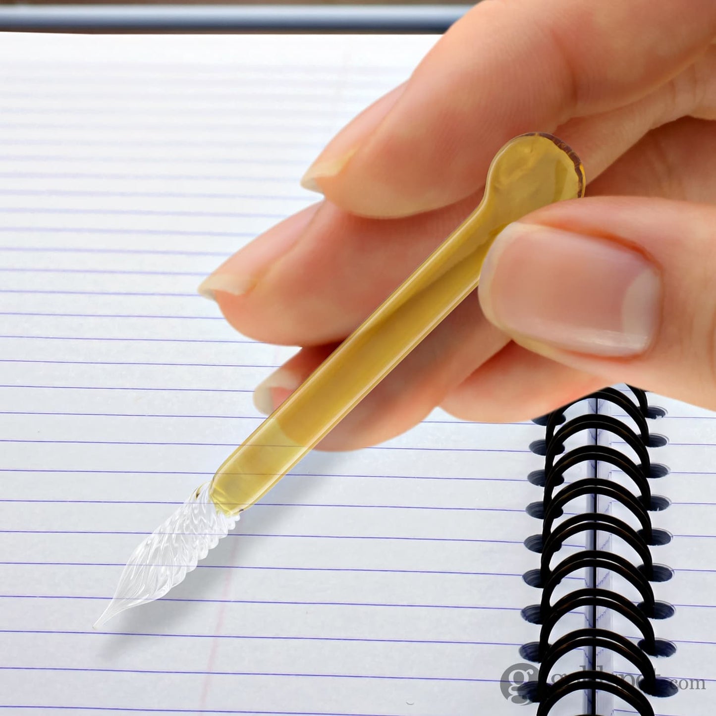 Dominant Industry Goldspot Exclusive Ink Muddler Glass Dip Pen in Amber Accessories