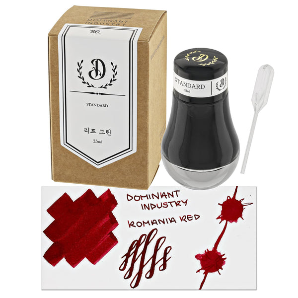 Dominant Industry Standard Series Bottled Ink in Romania Red - 25mL Bottled Ink