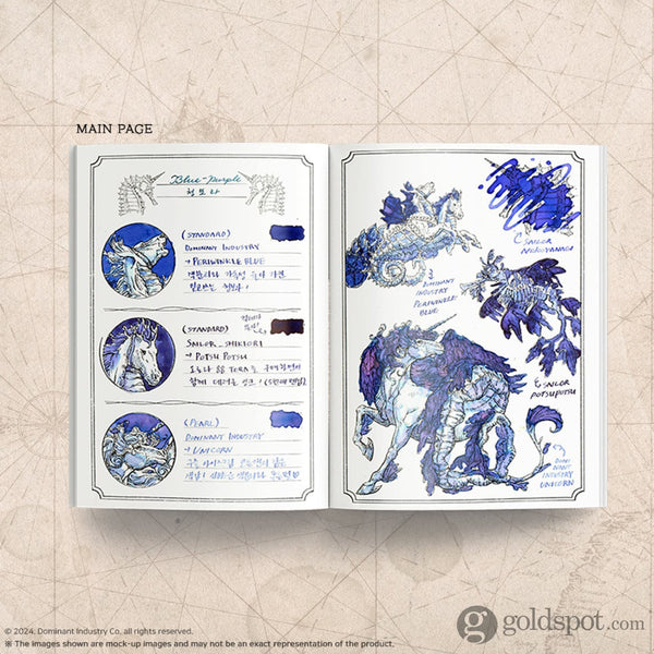 Dominant Industry The Ink Archiving Book ’A log of Atlantis’ Color Swatch Organizer