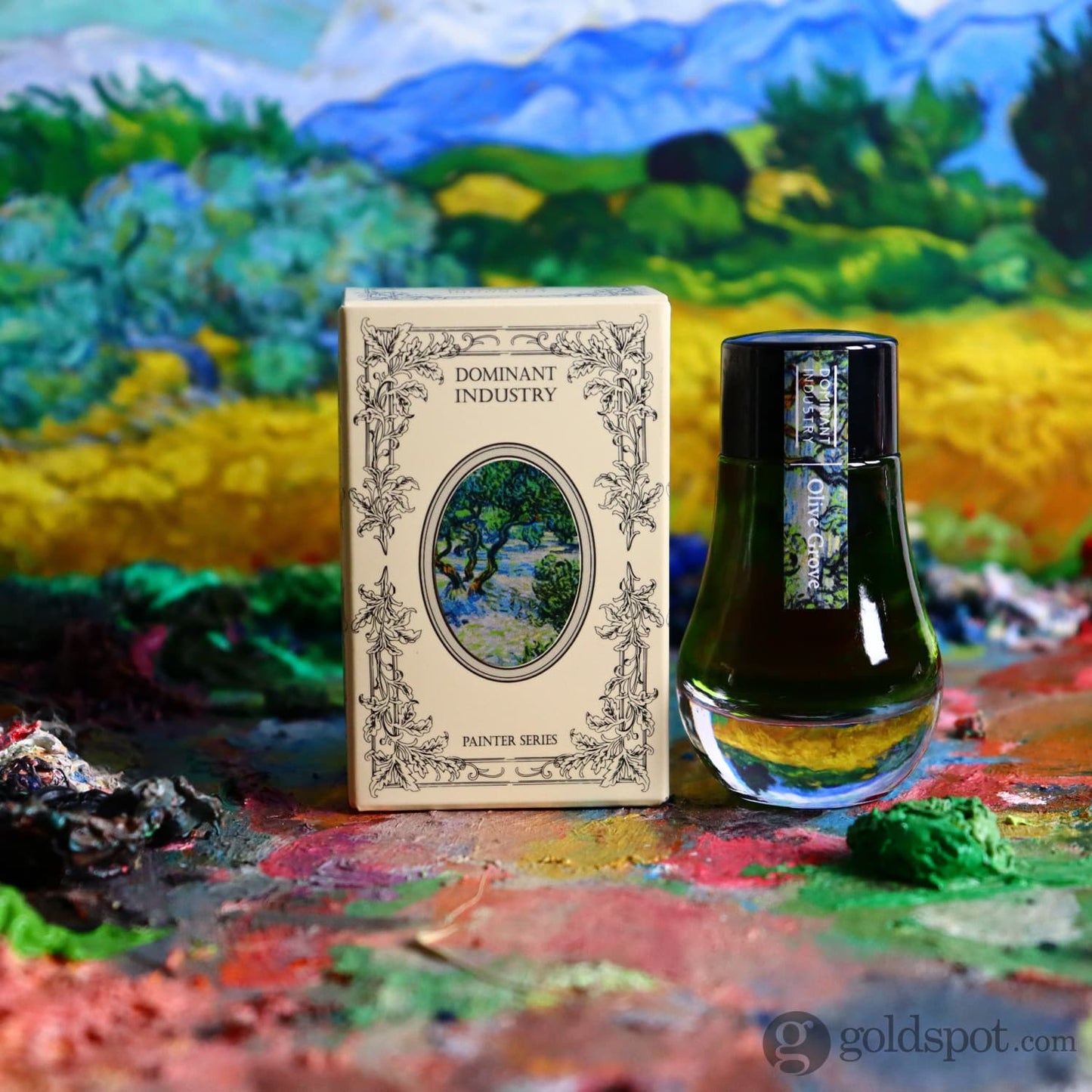Dominant Industry Van Gogh Standard Series Bottled Ink in Olive Green - 25mL Bottled Ink