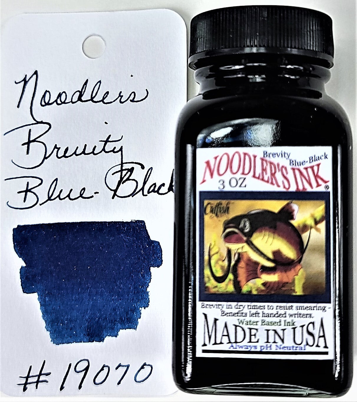 Noodler's Brevity Blue Black Fountain Pen Ink - 3oz Bottle