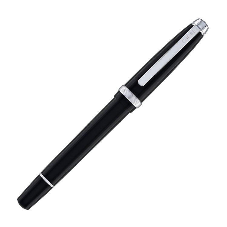 Cross Lume Rollerball Pen in Obsidian Black with Polished Chrome Appointments