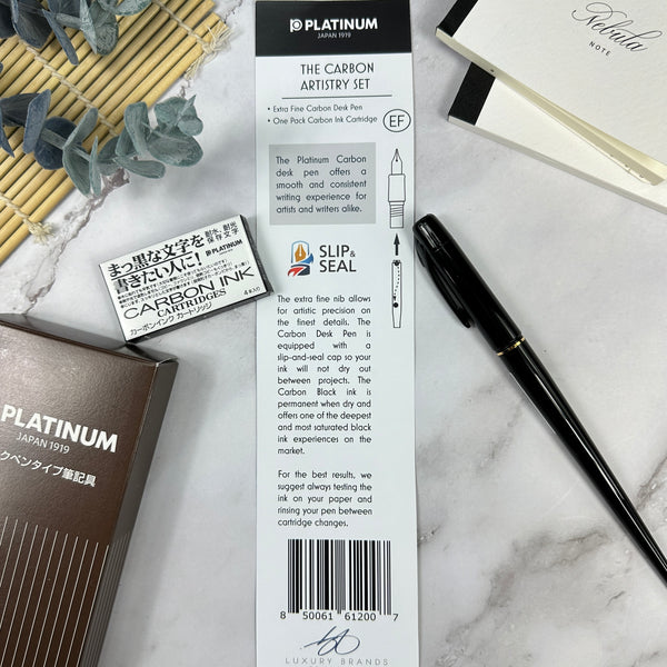 Platinum Carbon Artistry Fountain Pen and Ink Cartridges Gift Set Gift Sets