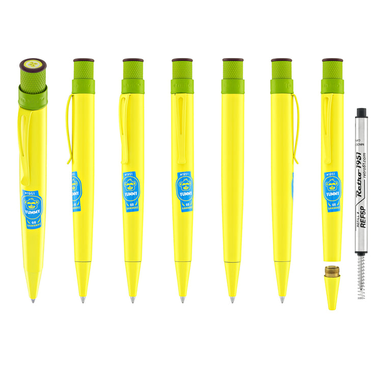 Retro 51 Tornado Fruit Series Rollerball Pen in Banana