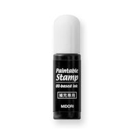 Midori Paintable Roller Stamp Refill Ink in Black