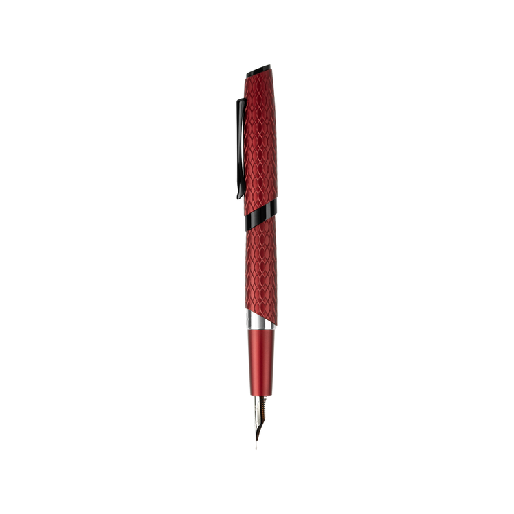 Diplomat Cobra Fountain Pen in Burgundy Red