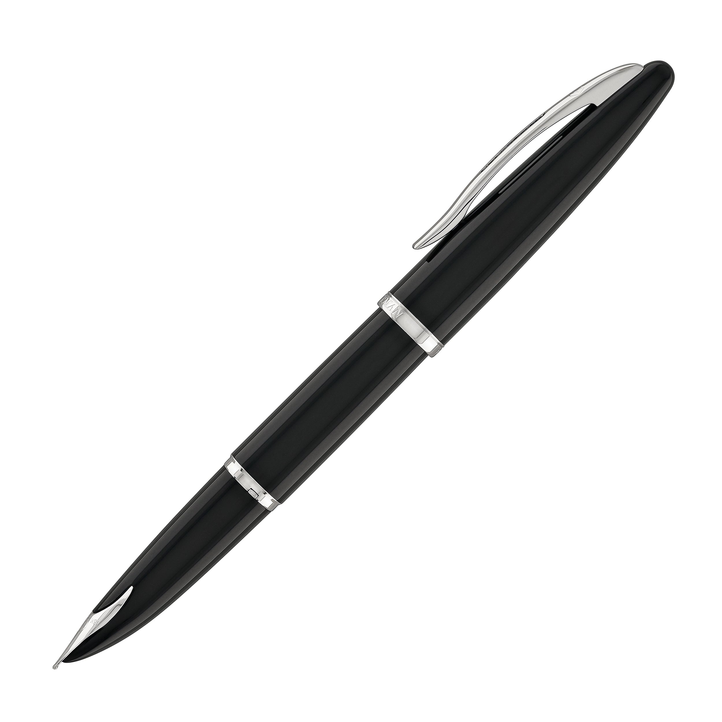 Waterman Carene Fountain Pen in Black Sea with Stainless Steel