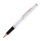 Cross Foundry Rollerball Pen in Pearl White Lacquer with Rose Gold Appointments