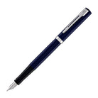 Waterman Impression Fountain Pen in Blue with Palladium Coated - Fine Point