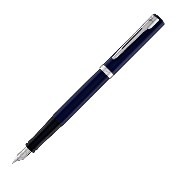 Waterman Impression Fountain Pen in Blue with Palladium Coated - Fine Point