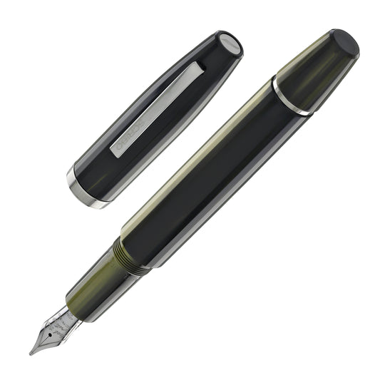 Scribo Flow Fountain Pen in Evoluzione with Ruthenium Trim
