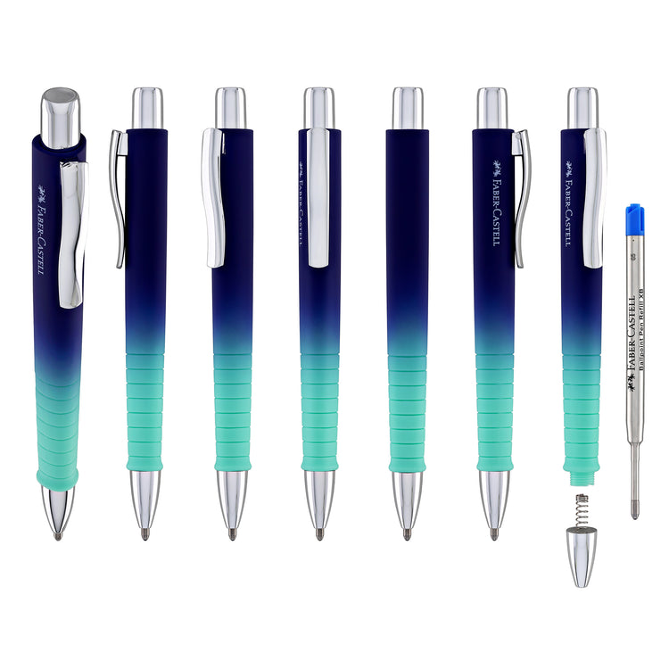 Faber-Castell Poly Flow Ballpoint Pen in Buzzing Blue