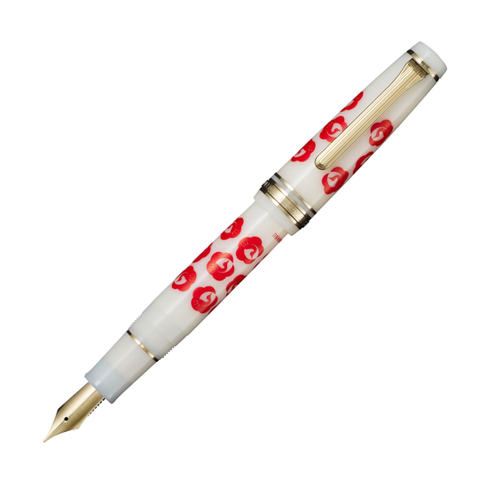 Sailor Professional Gear x Kamawanu Fountain Pen Set in Tsurumaru - Ume with Tenugui - Limited Edition