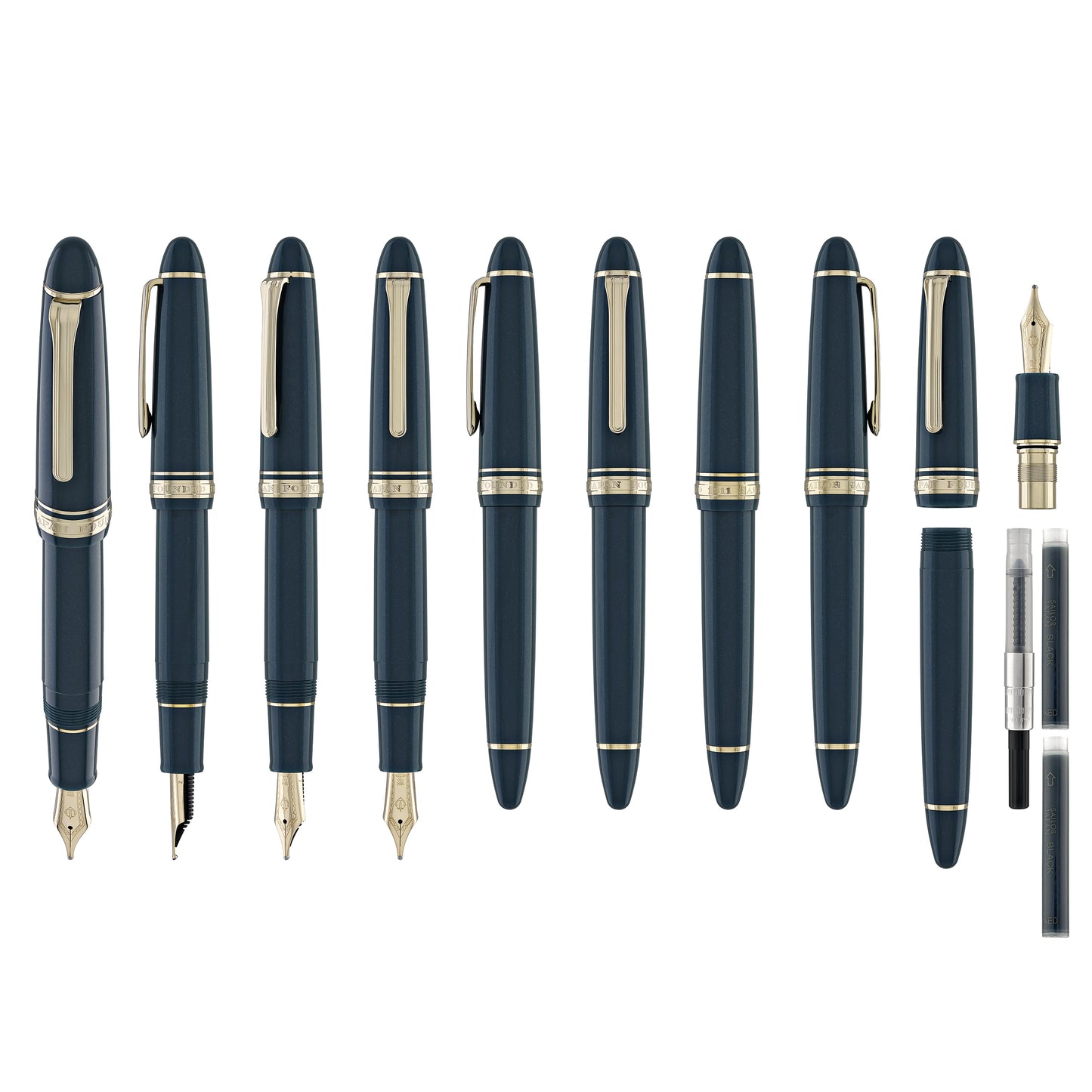 Sailor 1911 Large Fountain Pen in Shining Green - 18kt Gold Nib