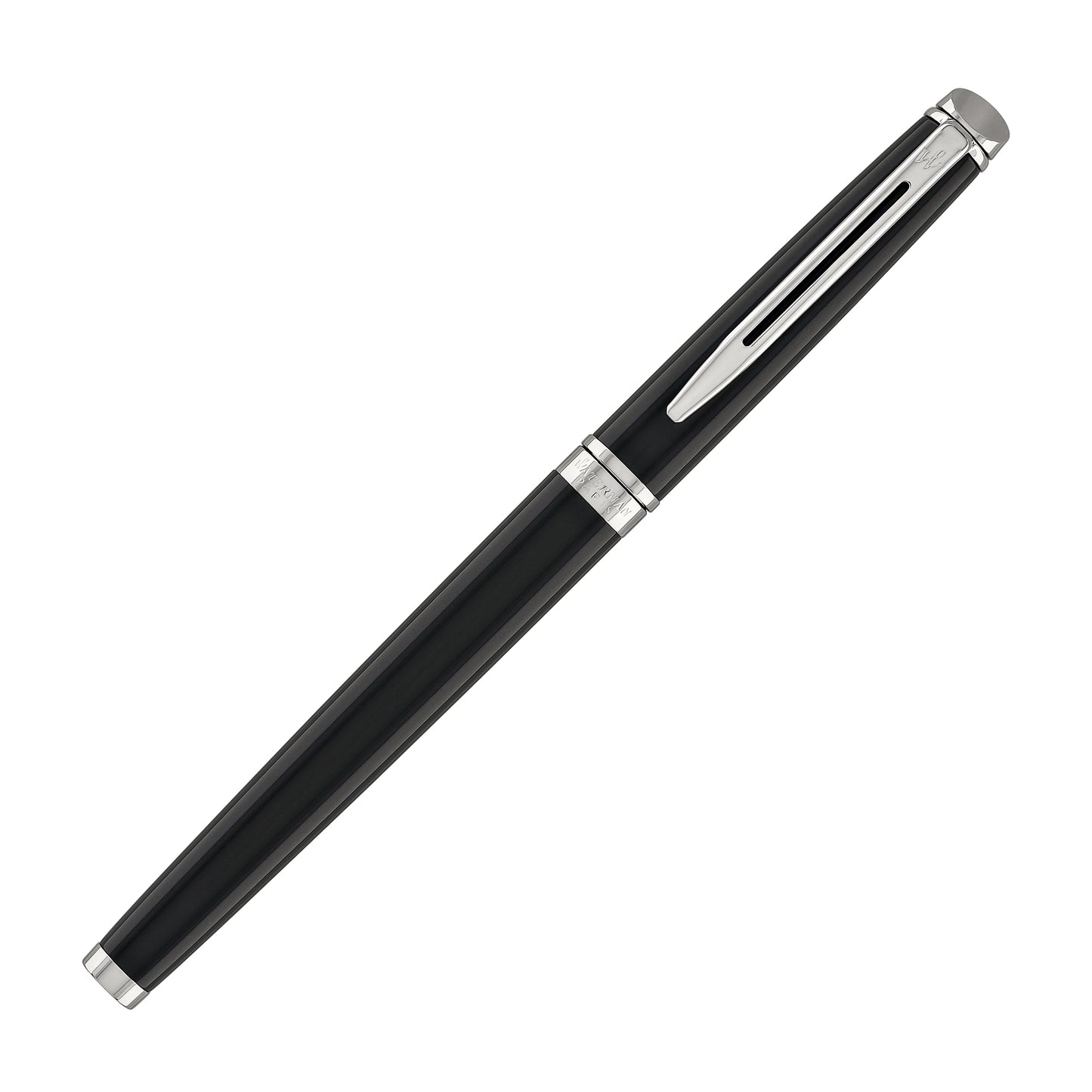Waterman Hemisphere Rollerball Pen in Black with Chrome Trim