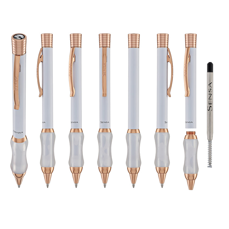 Sensa 30th Anniversary Ballpoint Pen in Pearl White