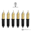 Edison #6 Replacement Nib - Gold Color Steel nib Fountain Pen Nibs