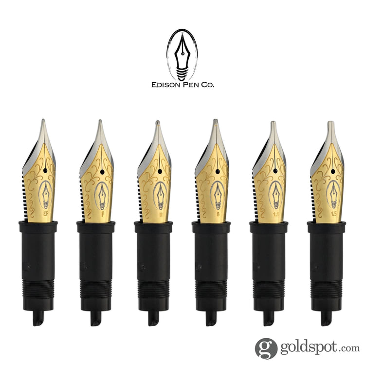 Edison #6 Replacement Nib - Two Tone Color Steel nib Fountain Pen Replacement Nib