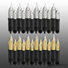 Edison #6 Replacement Nib - Two Tone Color Steel nib Fountain Pen Replacement Nib