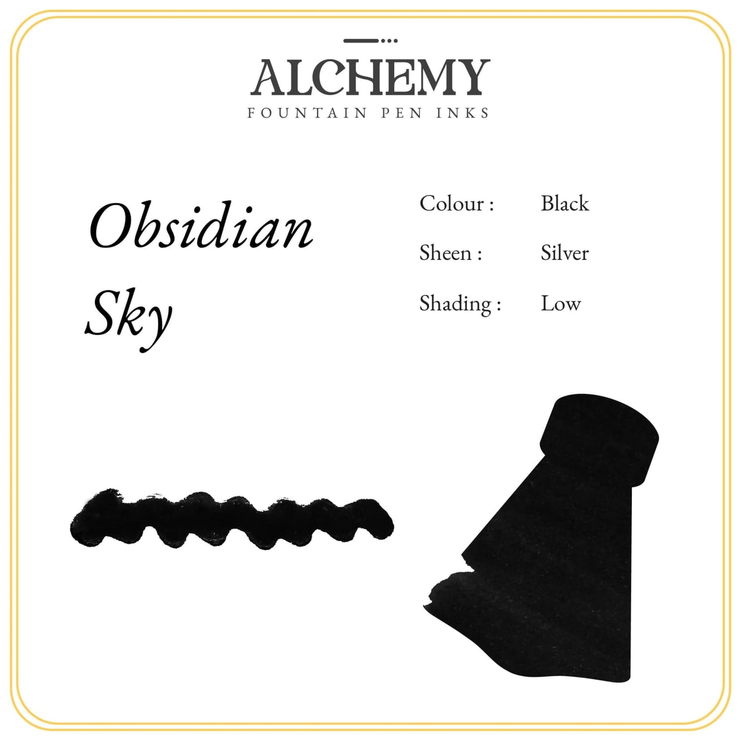 Endless Alchemy Bottled Ink in Obsidian Sky - 45 ml Bottled Ink