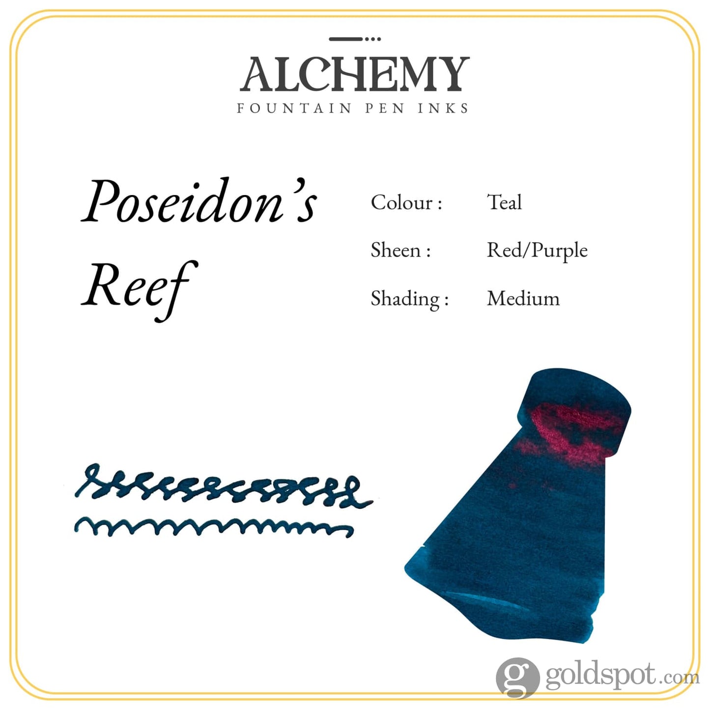 Endless Alchemy Bottled Ink in Poseidon’s Reef- 45 ml Bottled Ink