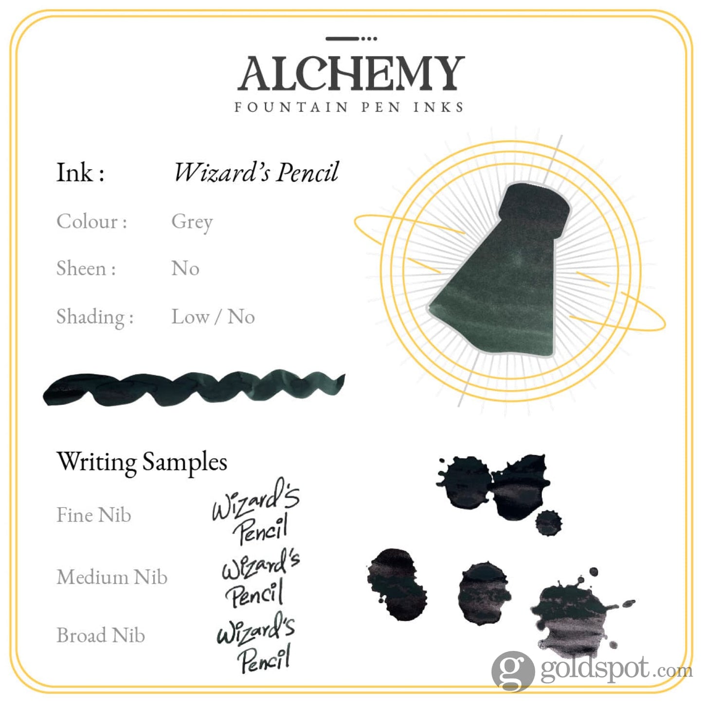 Endless Alchemy Bottled Ink in Wizards Pencil - 45 ml Bottled Ink