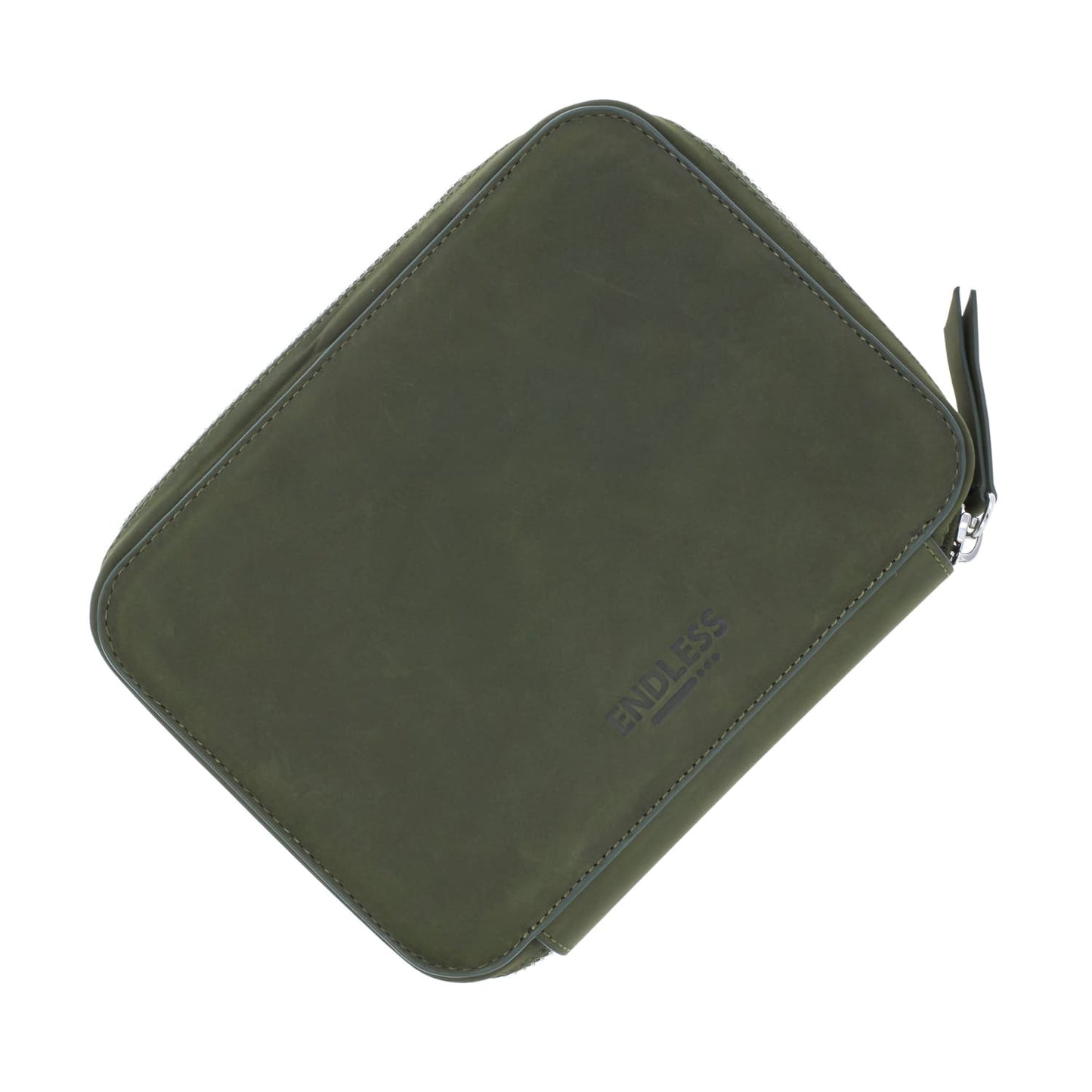 Endless Companion Leather Adjustable 10 Pen Pouch in Green Cases